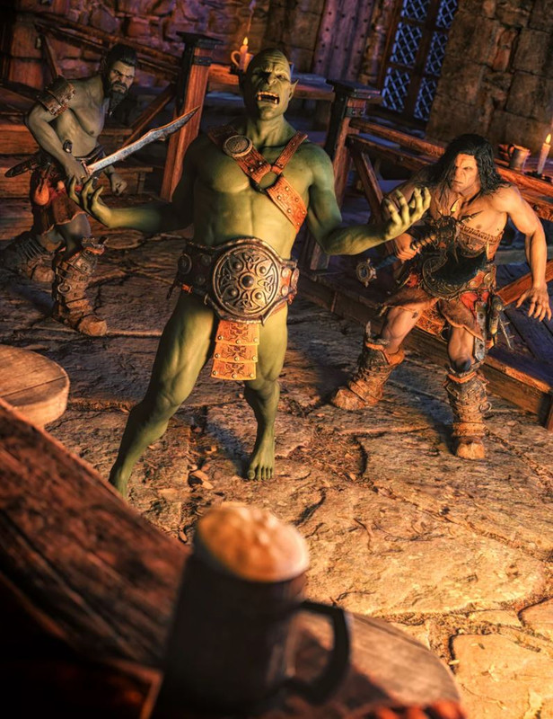 IM00083897 Orcish Poses and Expressions for Orc Horde HD and Genesis 8 and 8 1 Male