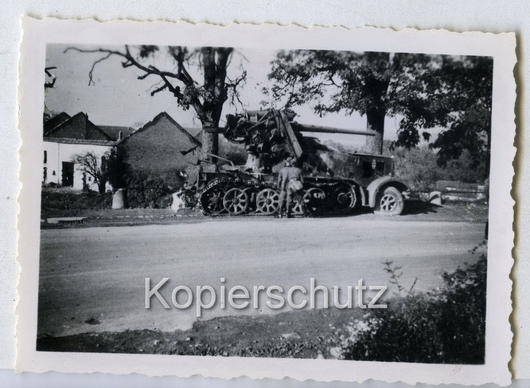 Foto Dünkirchen Dunkerque Frankreich Flak Geschü