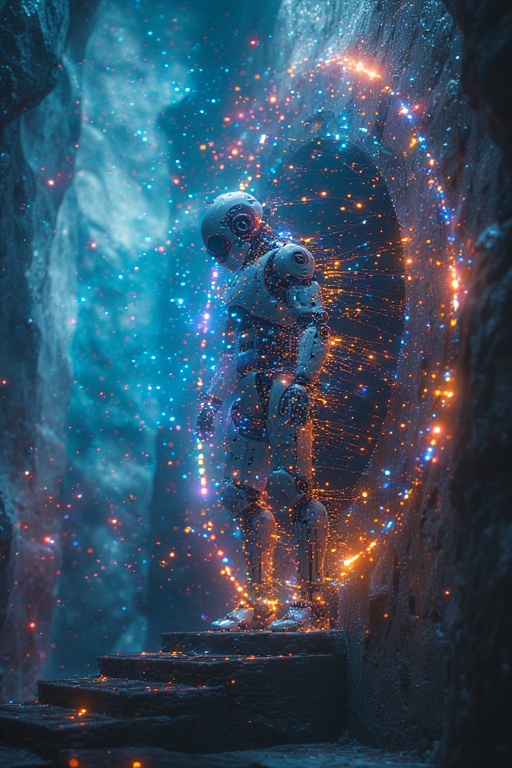 An-android-half-emerges-from-t-14