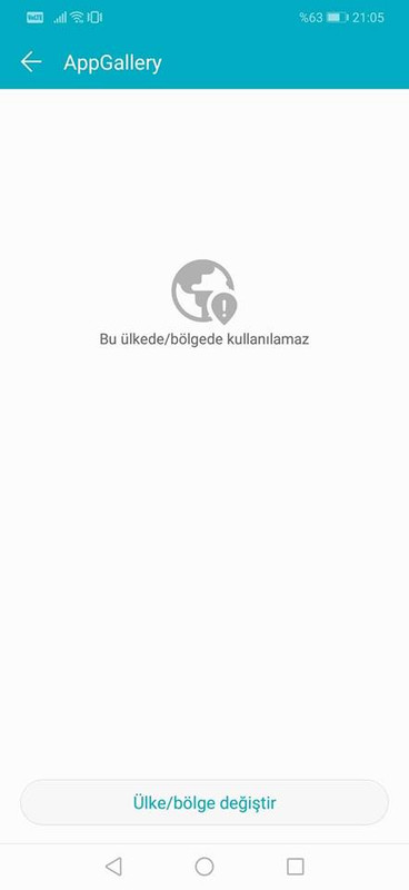 appgallery bu ülkede kullanılamaz