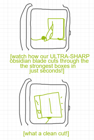 A panel from Chilly, episode two of the Board Boards object show by Furretwalk/WalkingFurret.