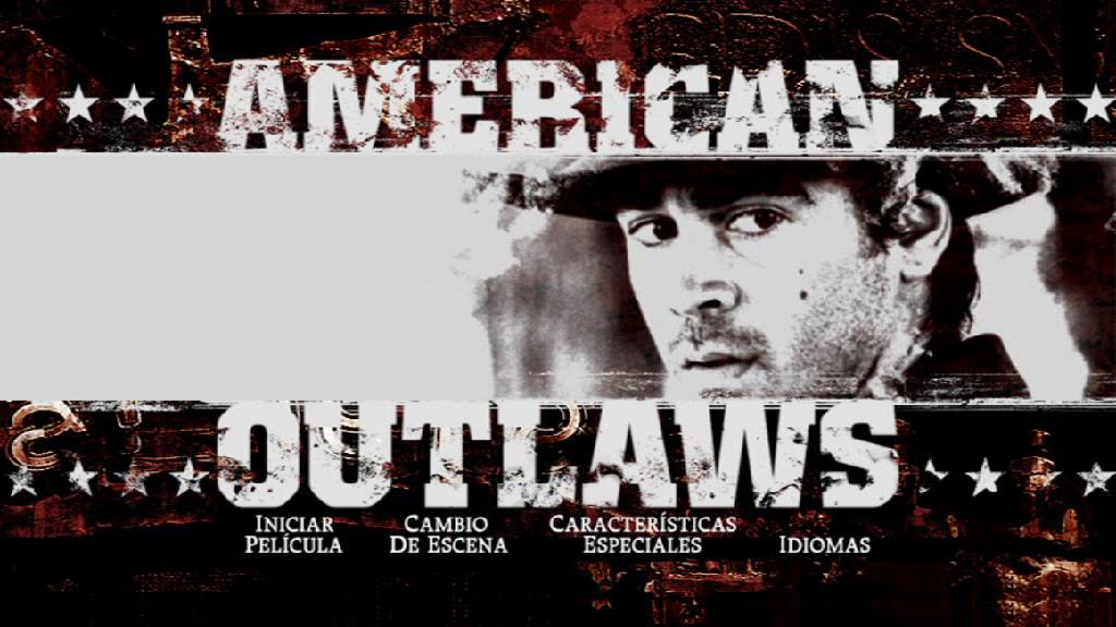 AMERICAN OUTLAWS MENU - American Outlaws (Forajidos) [2001] [Western] [DVD9] [PAL] [Leng. ESP/ENG] [Subt. ESP/POR/ENG*/ARA]