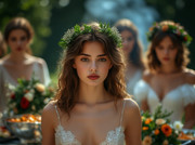 Garden Wedding Brown hair 0 16