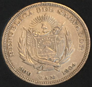 1 Peso El Salvador 1904, ceca San Francisco AAC4-C49-E-138-D-4-A40-BA47-3-DDEA75-AB089