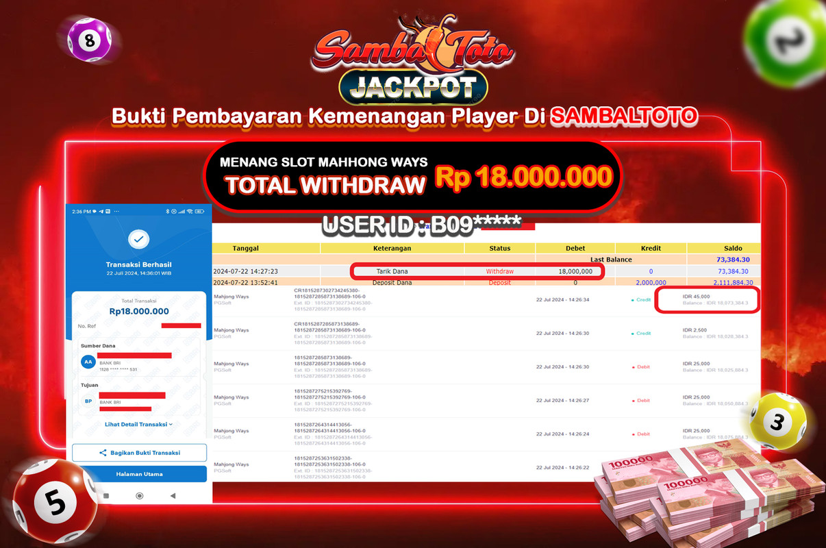 Bukti JP ( 22 Juli 2024 ) Lunas Rp 18.000.000,-