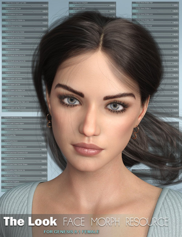 The Look Face Morph Resource for Genesis 8.1 Females