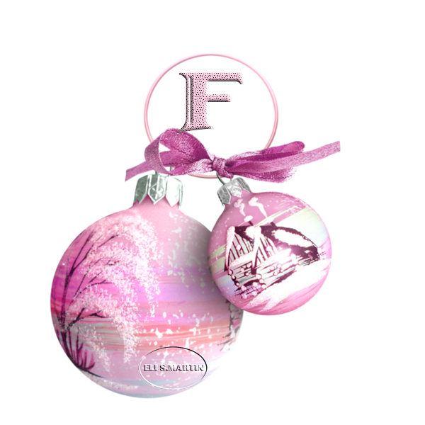 Bolas navidad rosas F