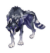Drawing of my wolf Peccatum!