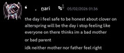 Nari discussing his infant child and parenting.