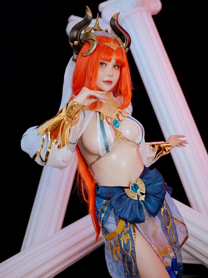 Joyce Lin2x Nilou Cosplay Genshin Impact 高清图集 53P插图