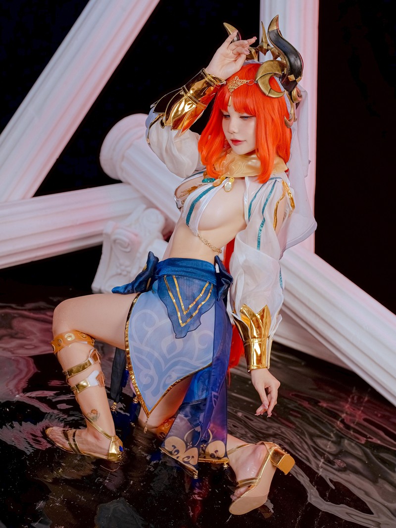 Joyce Lin2x Nilou Cosplay Genshin Impact 高清图集 53P插图2