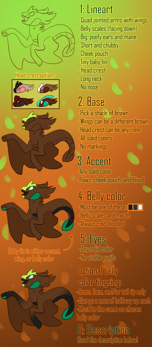 The image guide for making Pterrur hatchlings