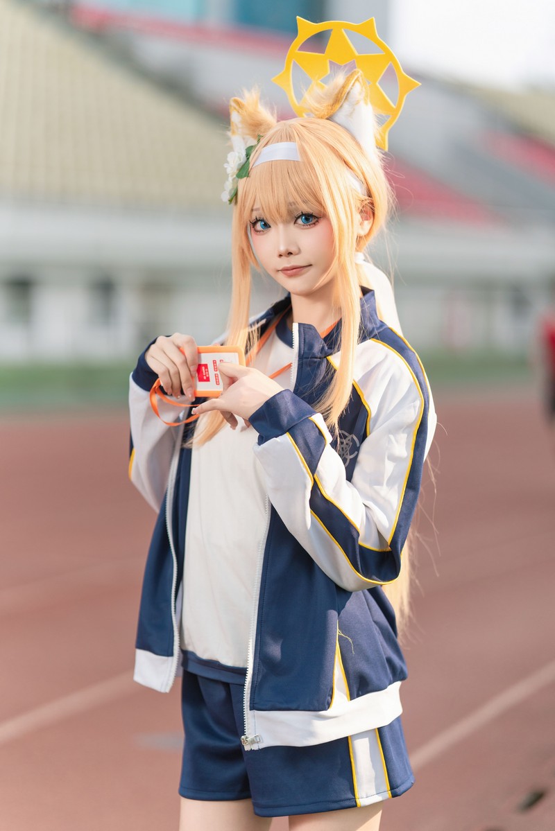 艾西Aiwest 碧蓝档案伊落玛丽体操服Cosplay写真图集 高清美图 44P (178MB)插图1