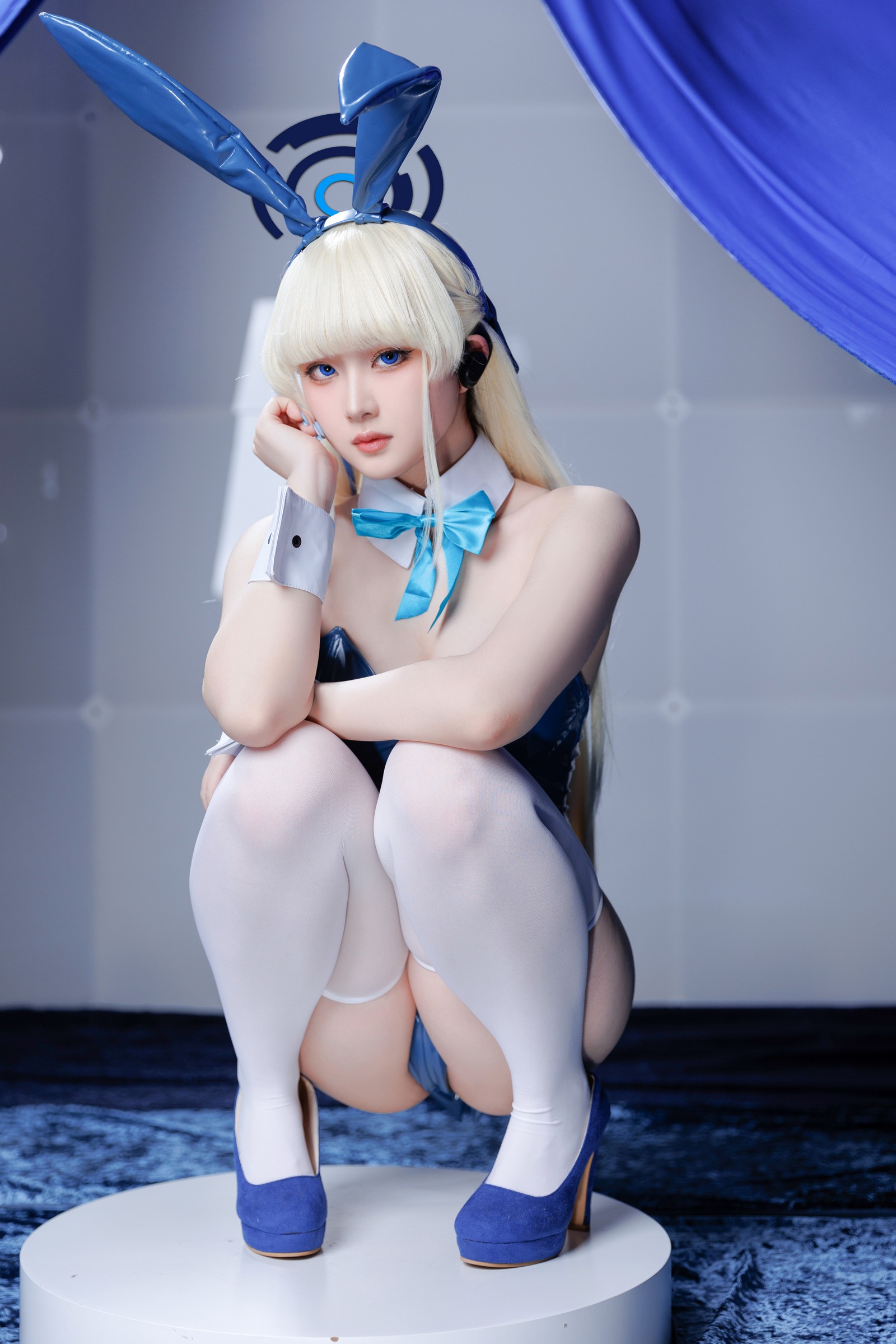 屿鱼 Yuyu Toki × 飛鳥馬トキ 蓝色兔女郎 Cosplay 写真集（45P｜522MB）插图6