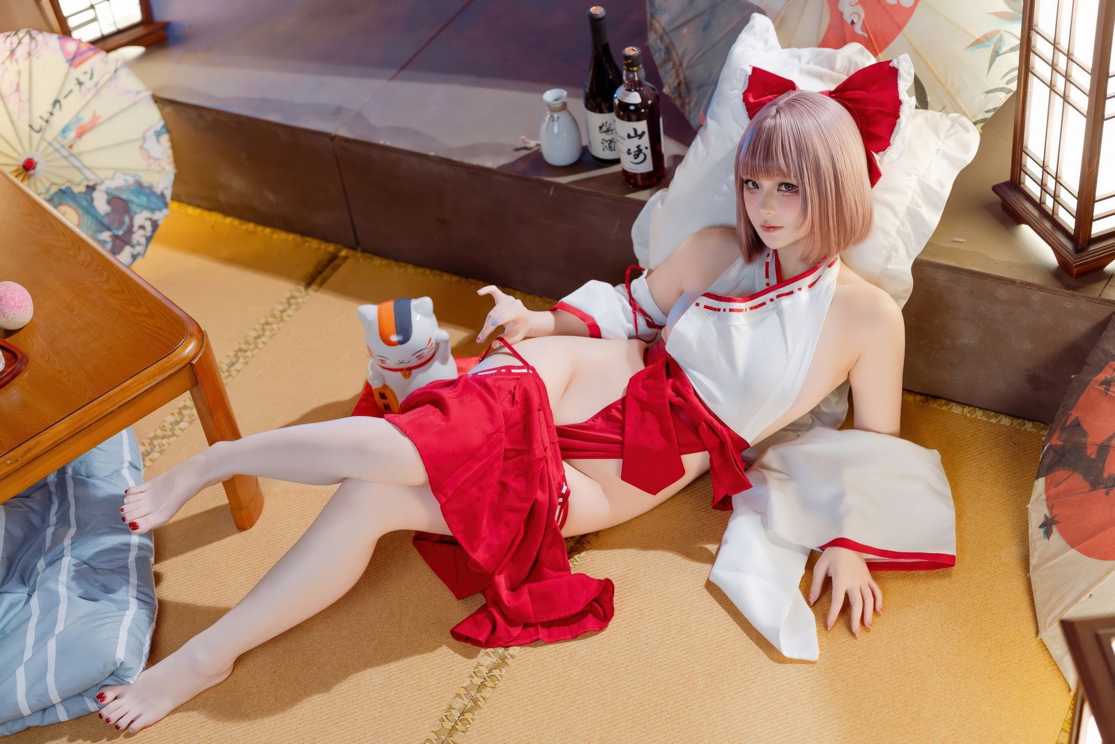 屿鱼 Yuyu 兼职巫女 Cosplay 写真图集（66P｜639MB）插图8