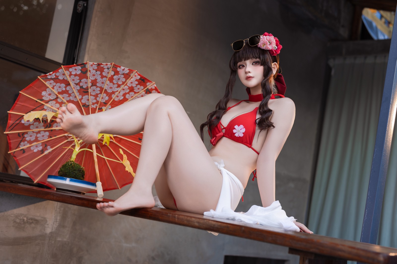 屿鱼 Yuyu 樱花泳装 Cosplay 写真合集｜季节限定（80P｜980MB）插图3