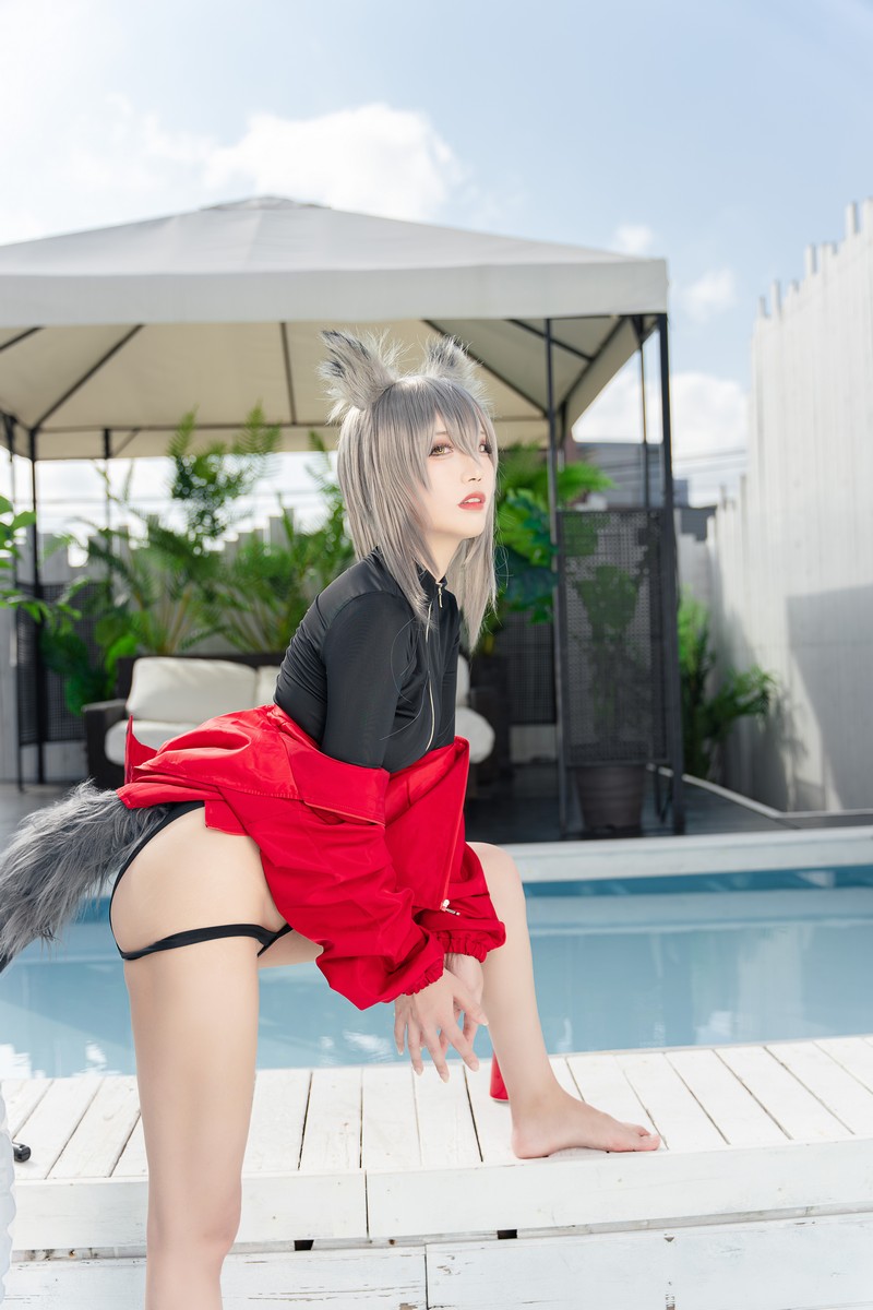 切切Celia 明日方舟 红 Cosplay 高清写真 28P+1V插图6
