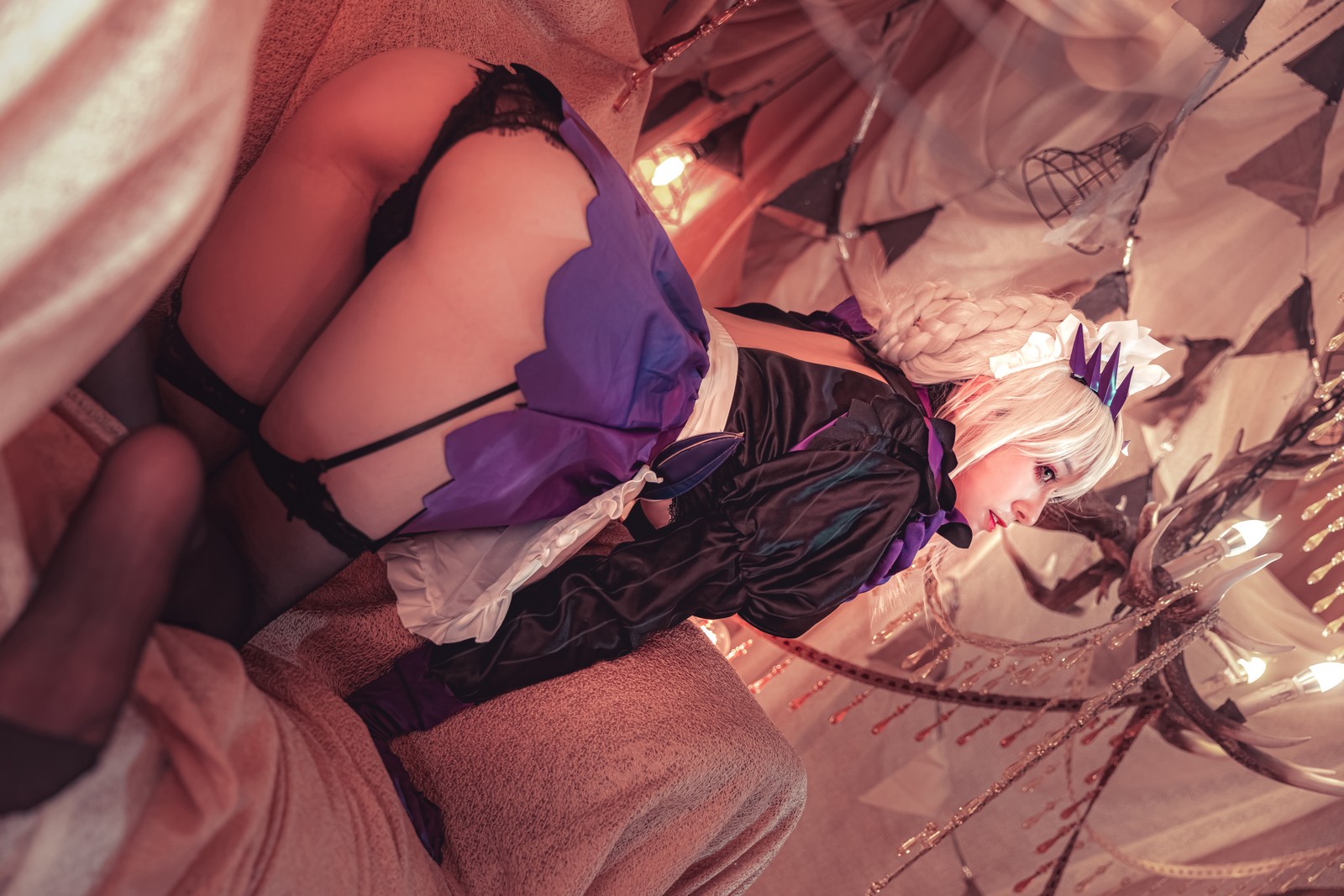 冬马路纱 黑枪呆 Cosplay 写真合集｜FGO 阿尔托莉雅 黑化版 图集＋视频（40P＋1V｜685MB）插图4