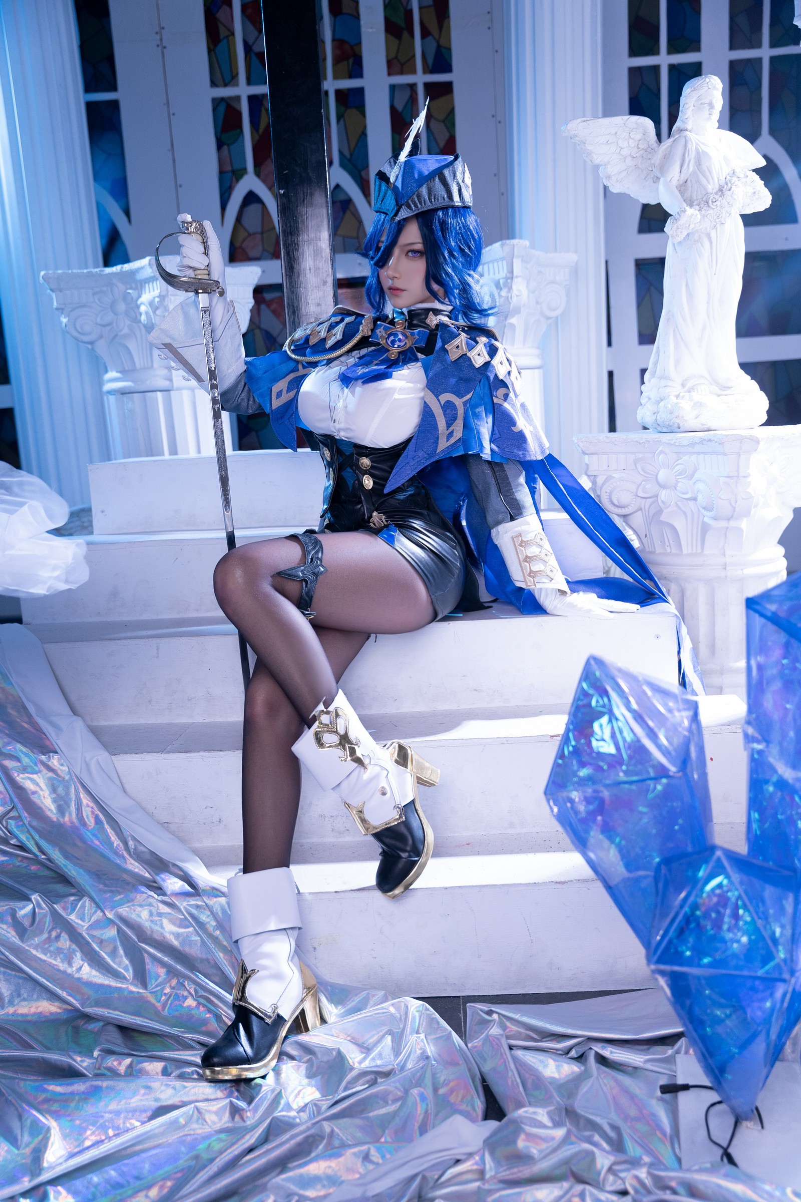 Seya-狮砸 – 原神 克洛琳德 Cosplay 高清写真（9P-104MB）插图6