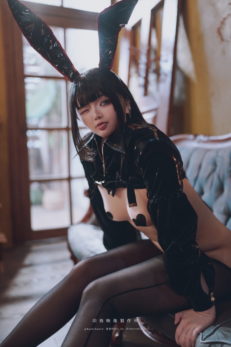 落落Raku 逆兔女郎 Reverse Bunny Cosplay 53P插图1