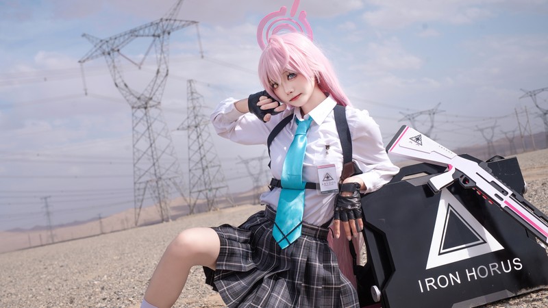 艾西Aiwest 星野Cosplay写真图集 碧蓝档案角色高清美图 49P (290.6M)插图8