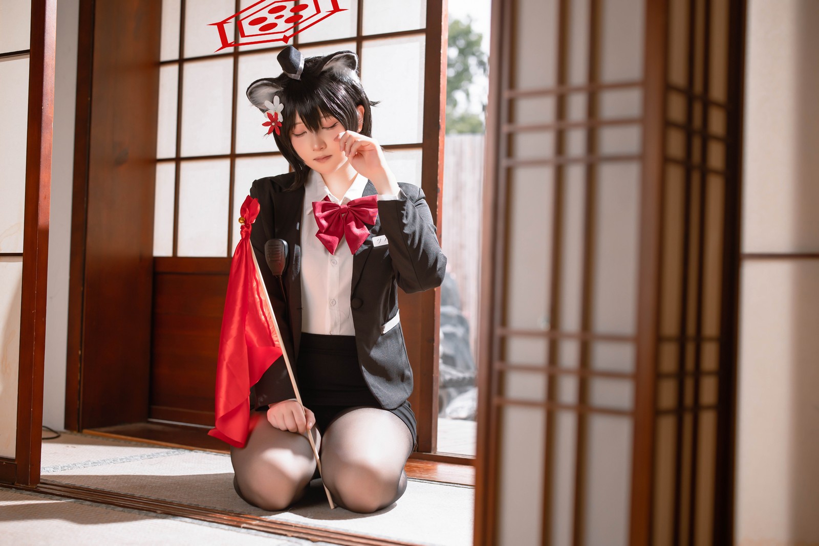 屿鱼 Yuyu 蔚蓝档案 春日椿 导游主题 Cosplay 写真集（55P｜156MB）插图8