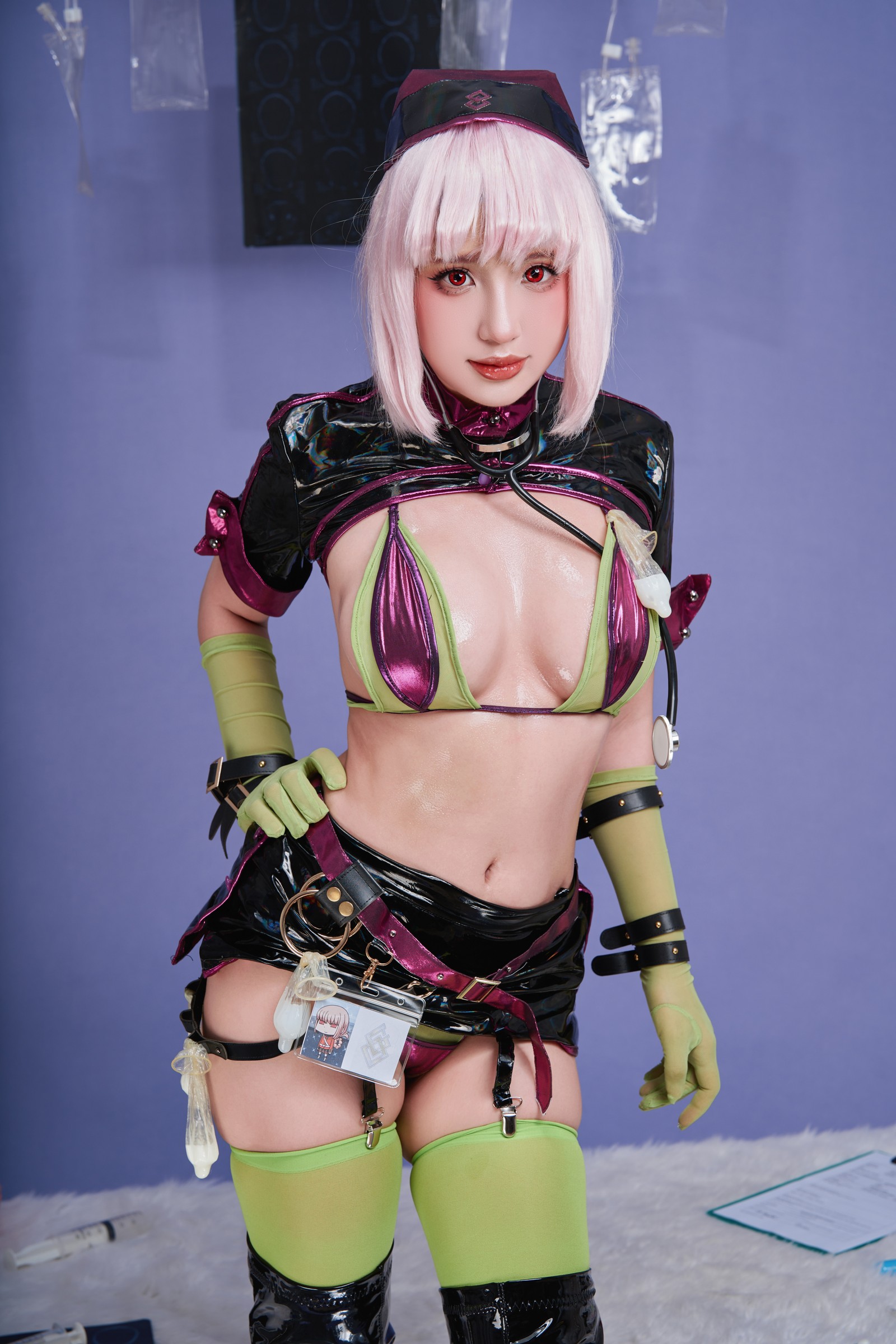 Puy Puy – 南丁格尔 万圣礼装 Nightingale Cosplay 写真视频（100P+8V-1.04GB）FGO插图2