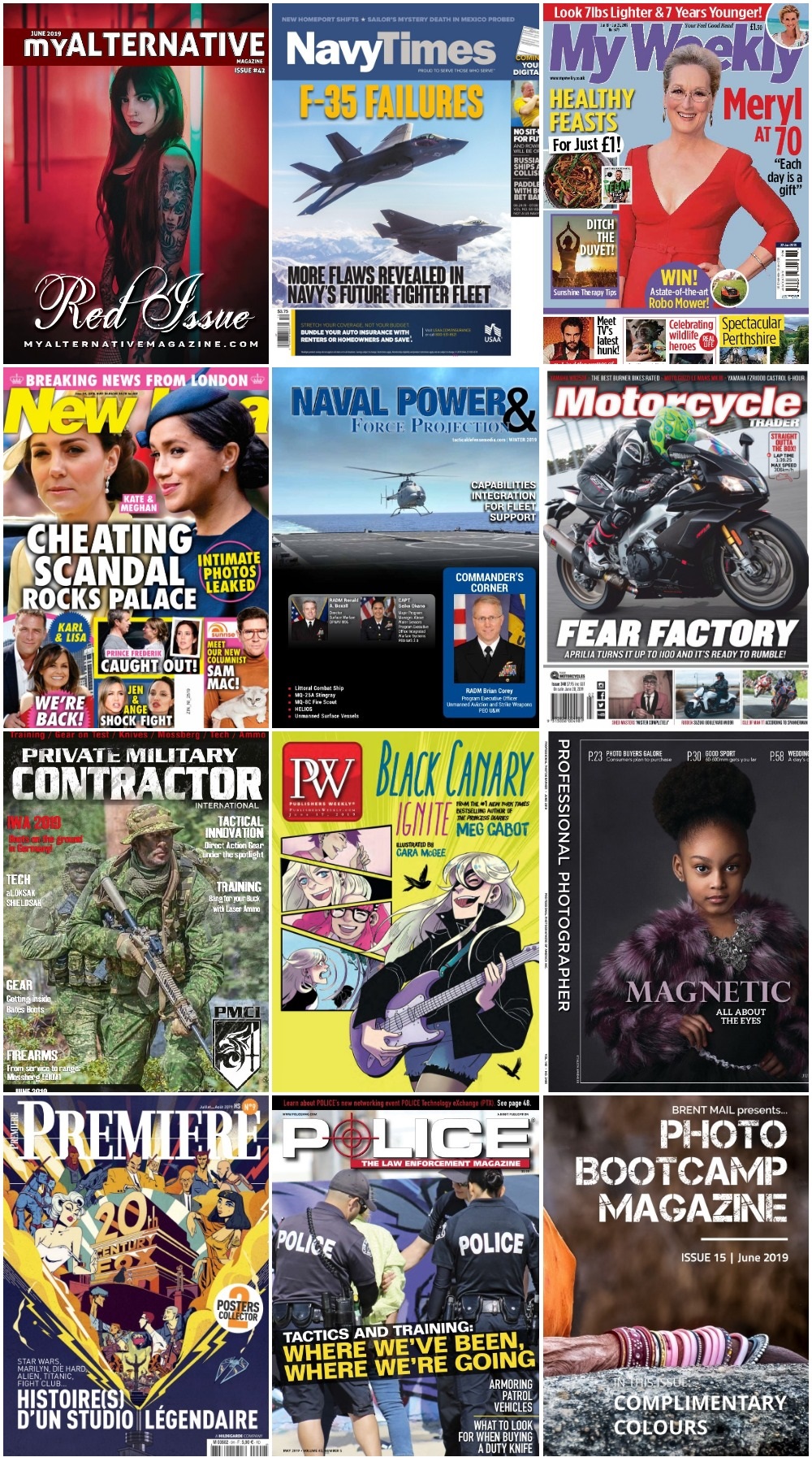 40 Assorted Magazines - June 28 2019