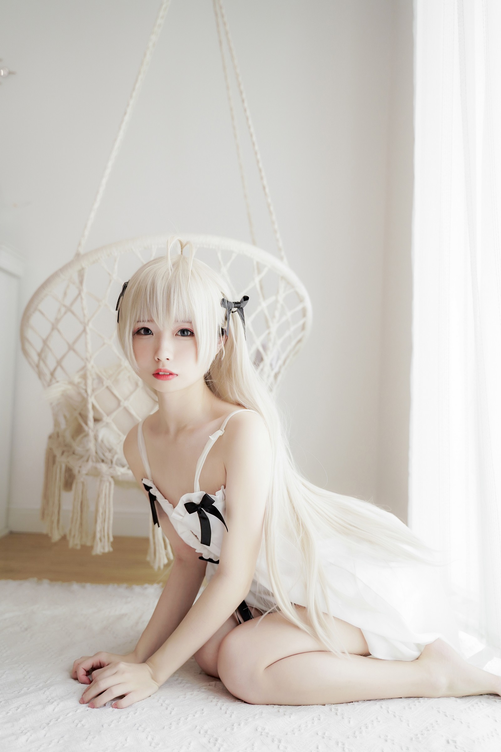 十万珍吱伏特（香川澪）穹妹白裙主题写真合集｜23P｜222MB插图2