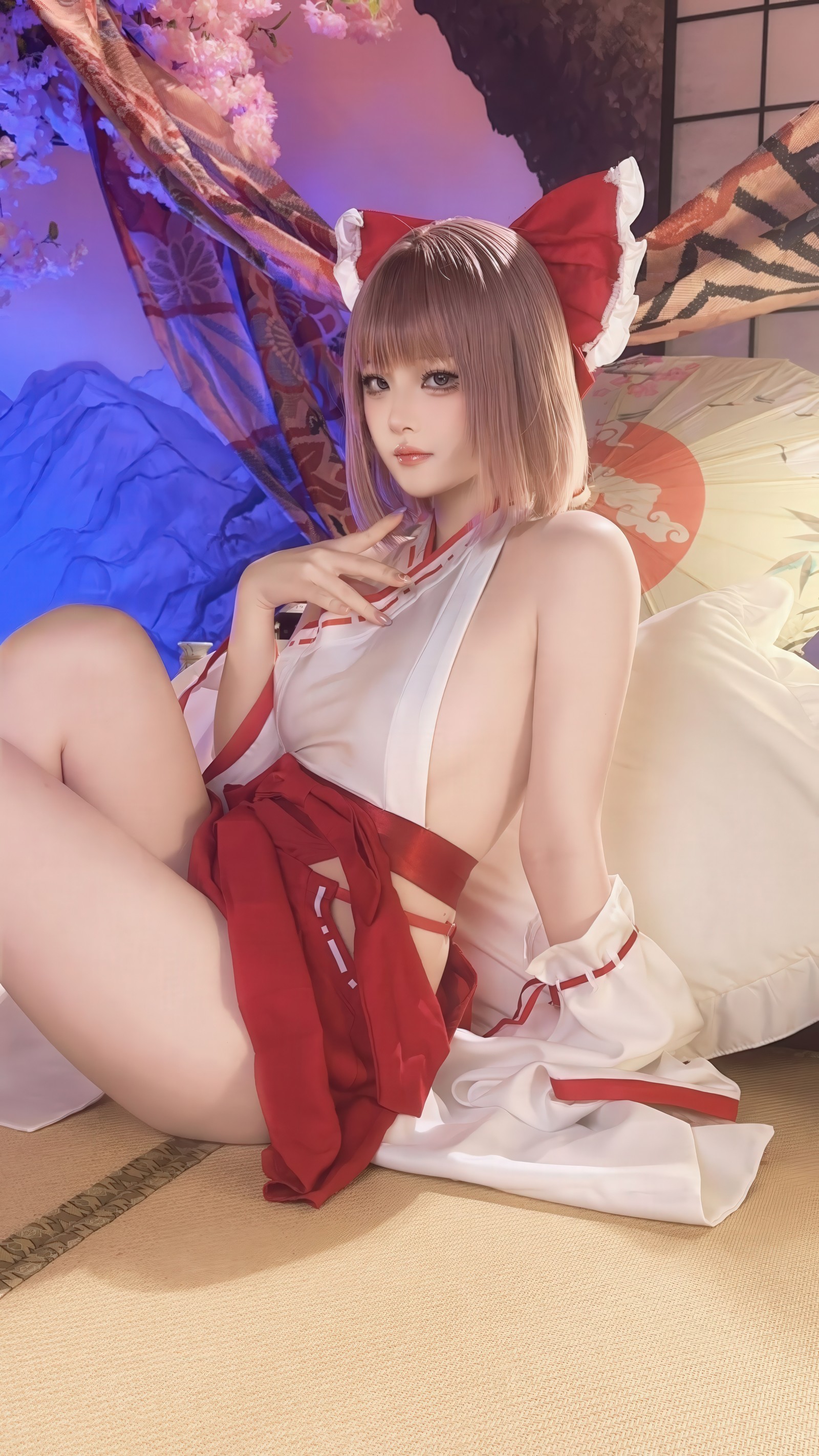 屿鱼 Yuyu 兼职巫女 Cosplay 写真图集（66P｜639MB）插图5
