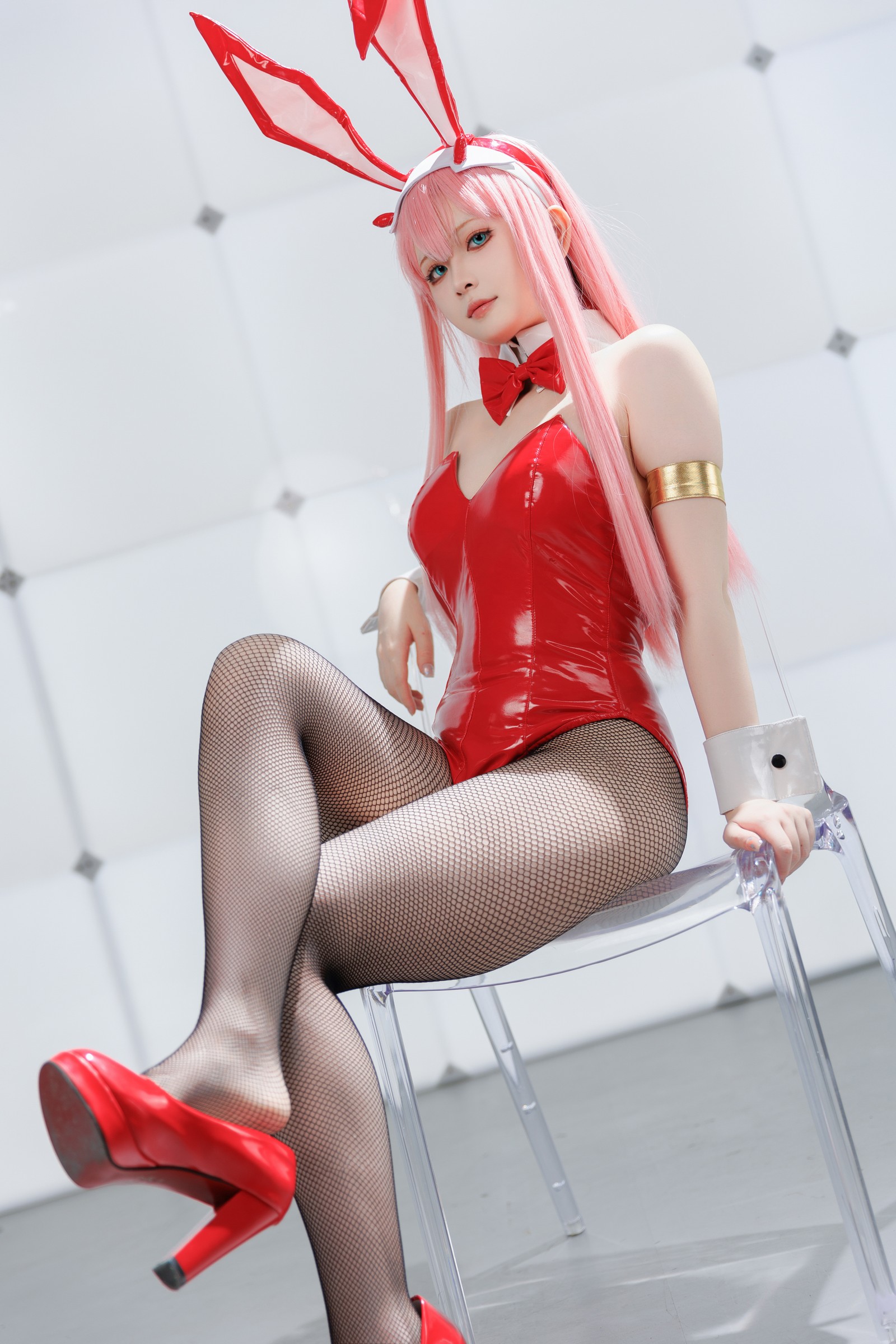 屿鱼 Yuyu Zero Two Cosplay 写真图集｜Darling in the Franxx 高清摄影（39P｜356MB）插图1