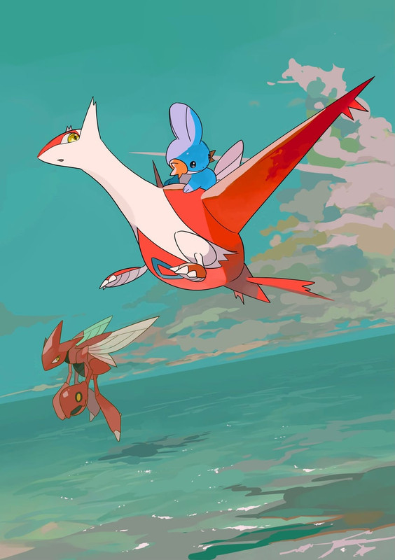 mudkip-latias-and-scizor-pokemon-drawn-b
