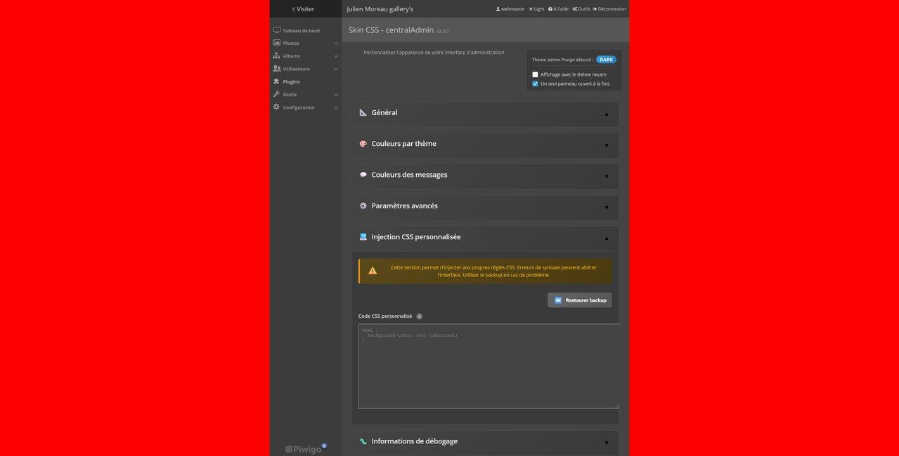 Screenshot 2026 01 05 at 17 38 35 Julien Moreau gallery s Administration de Piwigo