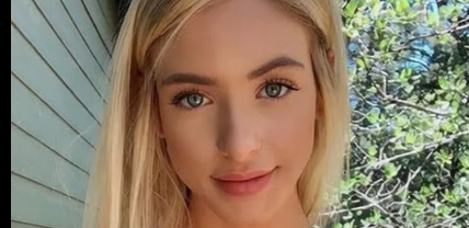 Hannah C Palmer Removing Red Bra & Showing Big Tits