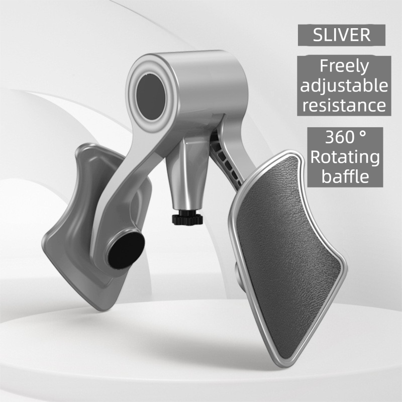 2-in-1 Sliver Kegel Trainer for Glute Lifting & Leg Toning - Adjustable Resistance & 360° Rotating Baffles for Postpartum Recovery & Pelvic Health