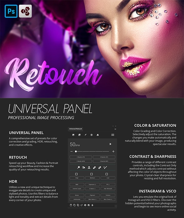 Retouch Panel for Photoshop