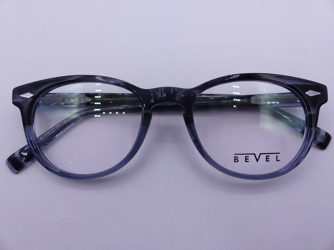 BEVEL 3648 HAPTON GREY SPLIT MENS EYEGLASSES FRAMES SIZE 50-18-140