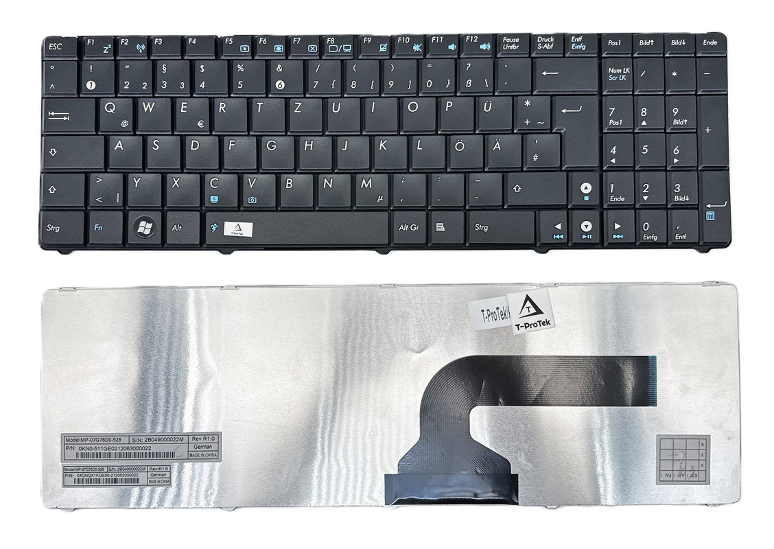 T-ProTek DE Tastatur Für HP Pavilion G6-2345SG - Schwarzes Keyboard Ohne Rahmen