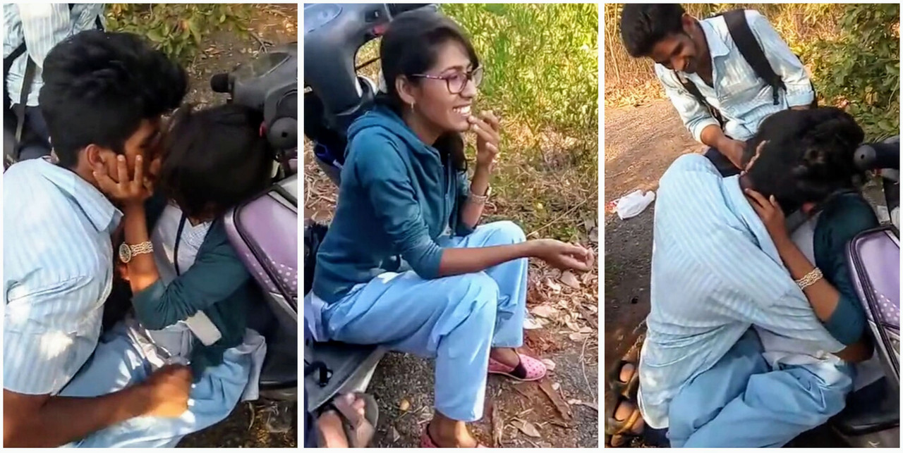 Desi teacher has sex with students in forest for money desi sex in jungle
