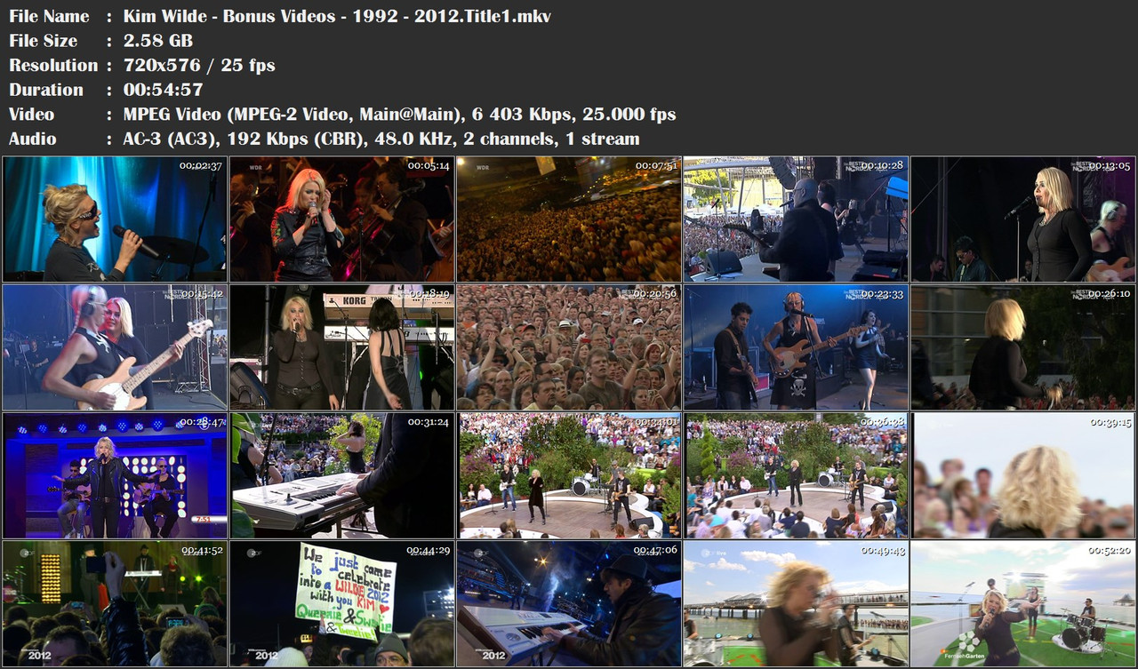 Kim Wilde - TV Performances & Clips 1981 - 2012