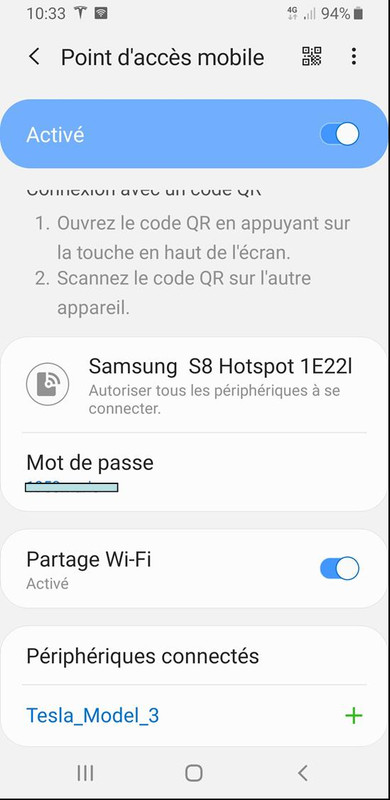 copie hotspot smartpnone