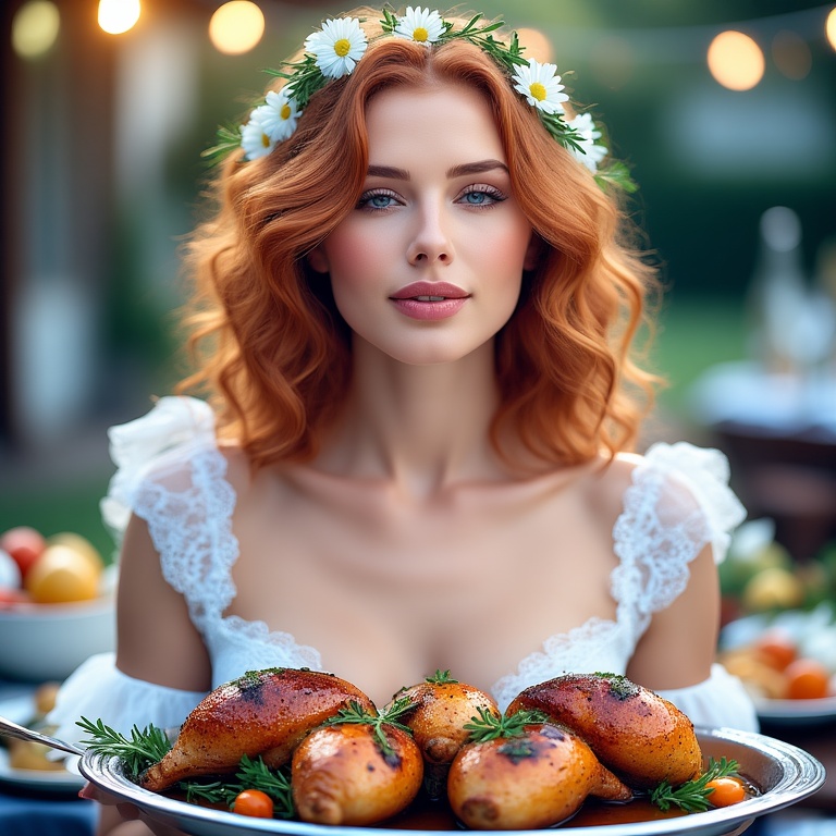 Garden wedding Redhair 0 01