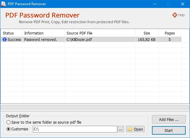 Adept PDF Password Remover 3.70