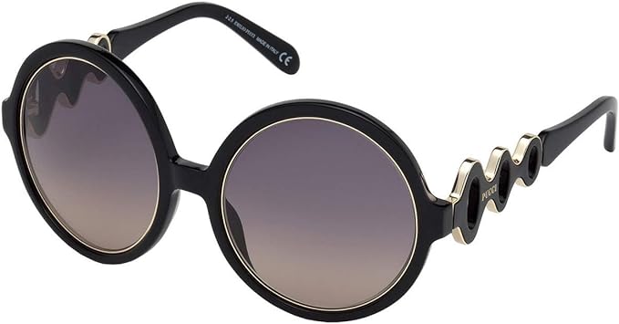 Emilio Pucci Round Black Sunglasses with Gradient Lenses Emilio Pucci EP0232 Sunglasses | Select Eyewear main image 3