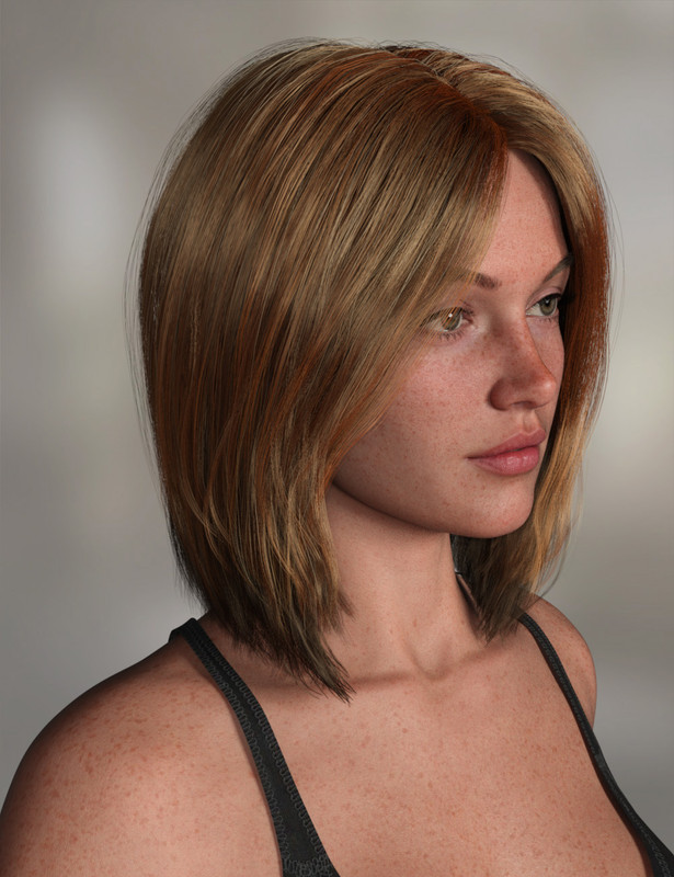 MRL DForce Layered Bob Hair For Genesis 9 2024 Free Daz 3D Models