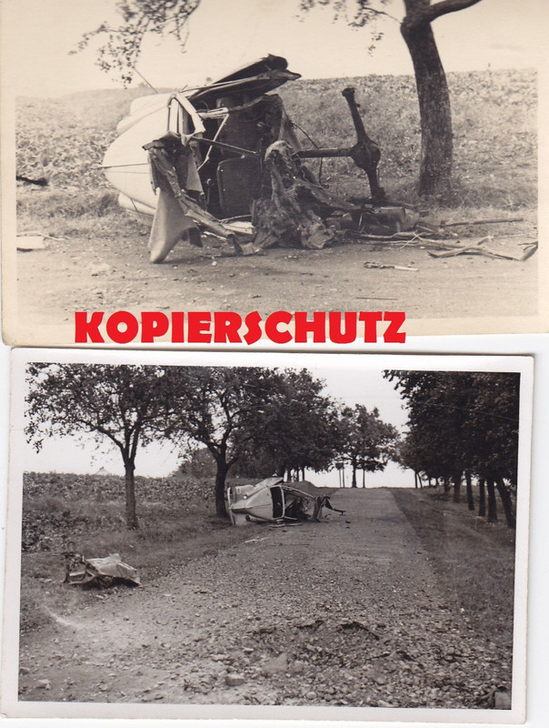 T-Mine gefahrener OPEL Olympia zerstört Explosio