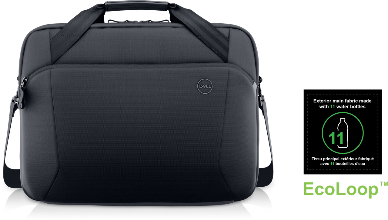 Maletín delgado Dell EcoLoop Pro para laptops de 15 pulgadas.