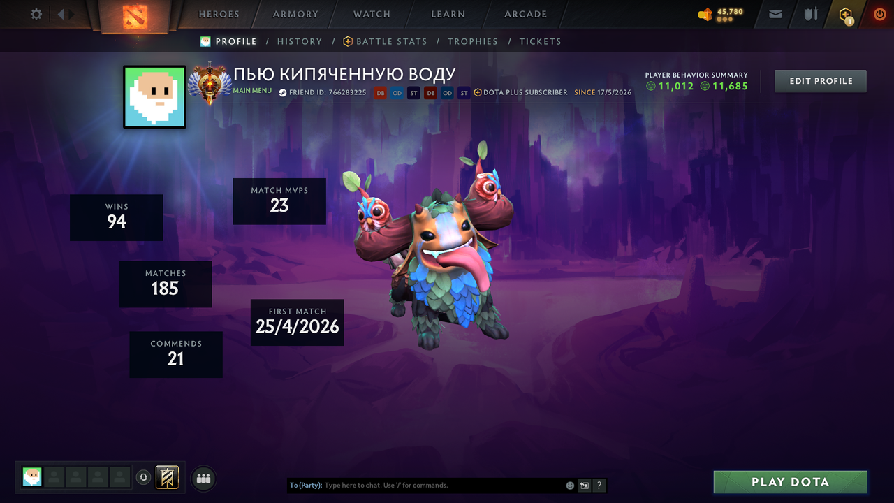 Dota 2 Account  MMR