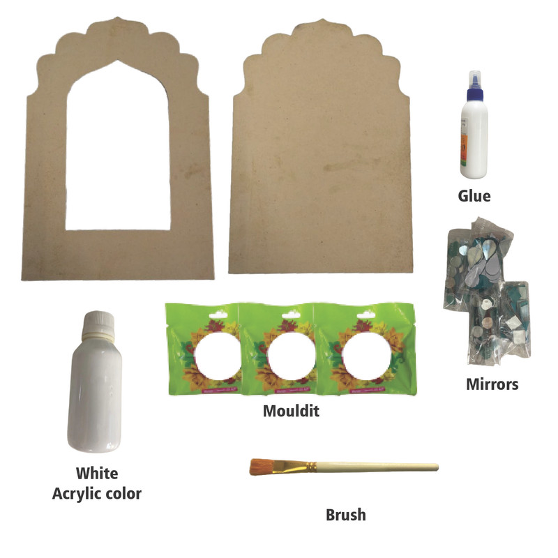 Penkraft Lippan art advanced 3D Jharokha DIY kit