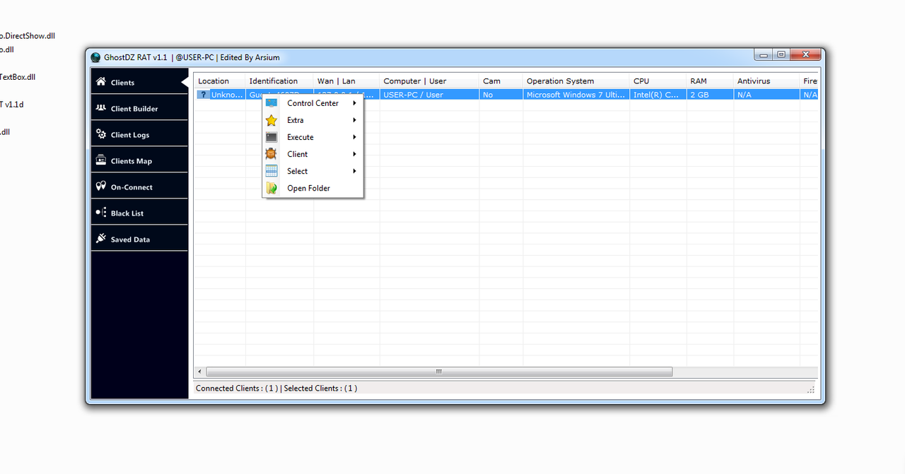 GhostDZ RAT v1.1d